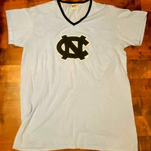 Vintage Emerson Street NC Carolina Blue V-neck T-Shirt Sleep Shirt Womens - READ